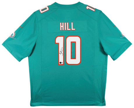 Dolphins Tyreek Hill Signed Teal Nike Game Jersey BAS Witnessed #2W232851