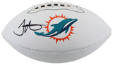 Dolphins Tyreek Hill Signed Franklin White Panel Logo Football BAS Witnessed