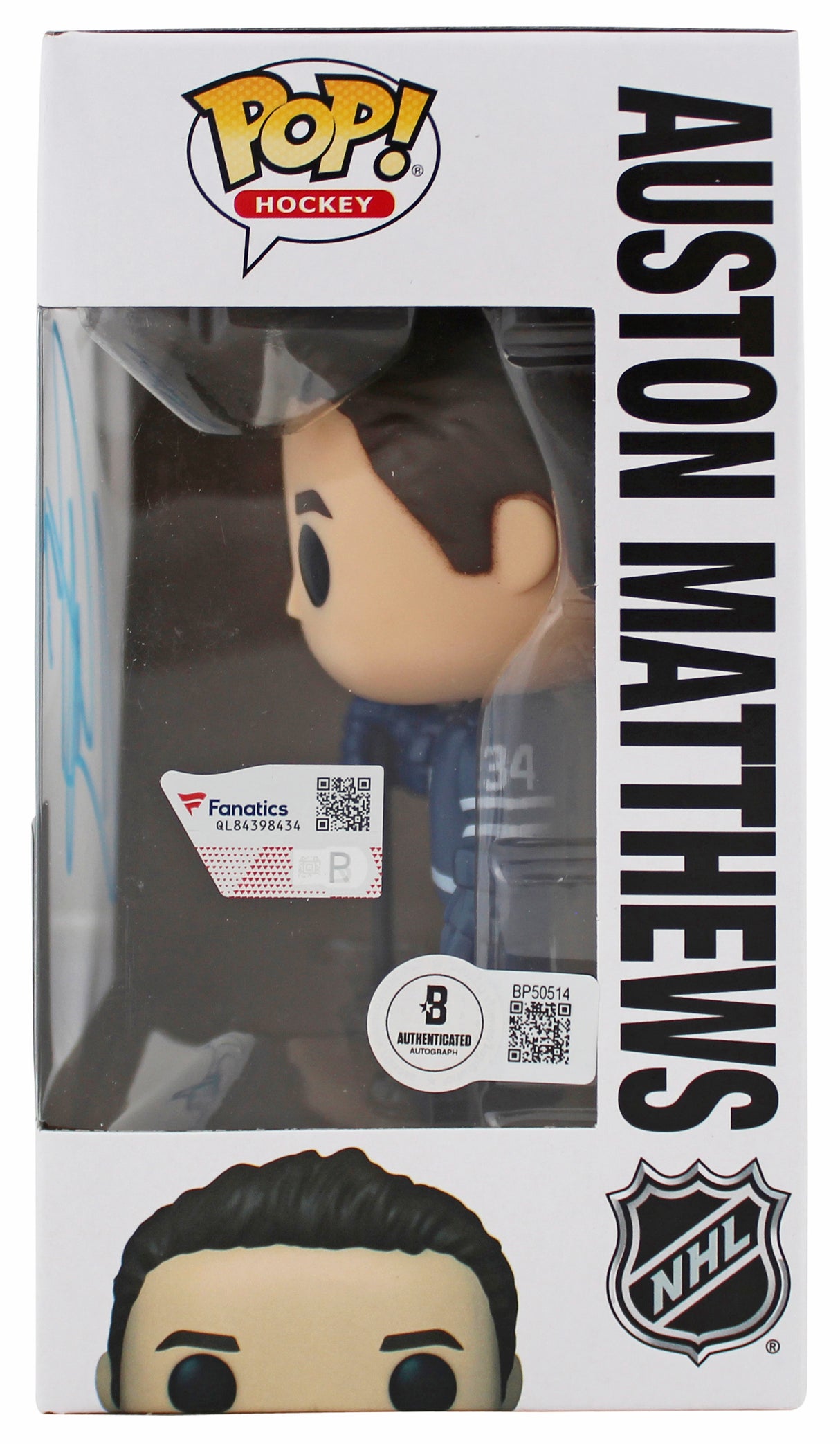 Maple Leafs Auston Matthews Signed #74 Funko Pop Vinyl Figure BAS & Fan