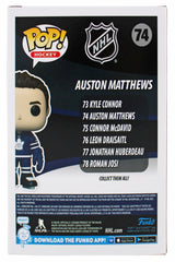 Maple Leafs Auston Matthews Signed #74 Funko Pop Vinyl Figure BAS & Fan