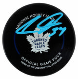 Maple Leafs Auston Matthews Authentic Signed Official Game Hockey Puck BAS & Fan