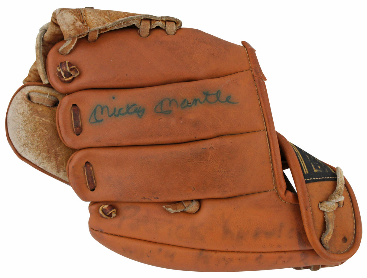 Yankees Mickey Mantle Authentic Signed Youth Regent Baseball Glove JSA #SM13002