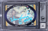 Vikings Warren Moon "HOF 06" Signed 1996 SPX Gold #25 Card Auto 10! BAS Slabbed