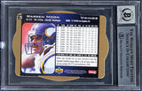 Vikings Warren Moon "HOF 06" Signed 1996 SPX Gold #25 Card Auto 10! BAS Slabbed