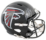 Falcons Michael Vick Signed 2003-19 TB Full Size Speed Rep Helmet BAS Witnessed