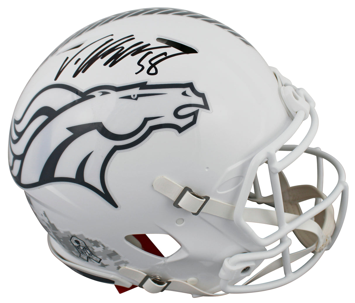 Broncos Von Miller Signed STS III Full Size Speed Proline Helmet W/ Case BAS Wit