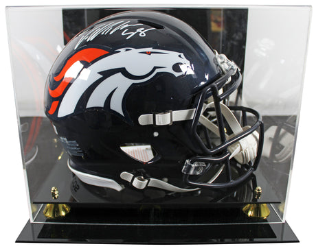 Broncos Von Miller Signed Full Size Speed Proline Helmet W/ Case BAS Witnessed