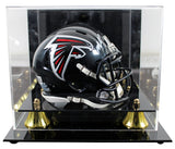 Falcons Michael Vick Signed 03-19 TB Speed Mini Helmet w/ Case BAS Witnessed