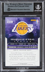 Lakers Shaquille O'Neal Signed 2012 Panini Brilliance #229 Card BAS Slabbed