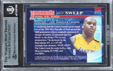 Lakers Shaquille O'Neal Signed 2000 Finest Moments Refractor #FMSO Card BAS Slab