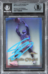 Lakers Shaquille O'Neal Authentic Signed 2000 Fleer Showcase #66 Card BAS Slab