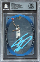 Lakers Shaquille O'Neal Signed 1996 SPX Holoview Heroes #H10 Card BAS Slabbed