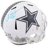 Cowboys Deion Sanders Signed Salute To Service III F/S Speed Rep Helmet BAS Wit