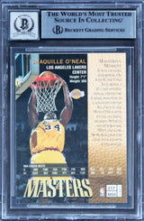 Lakers Shaquille O'Neal Signed 1997 Finest #217 Card Auto Graded GM 10! BAS Slab