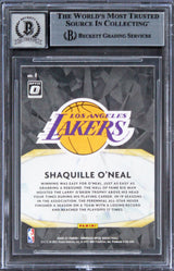 Shaquille O'Neal Signed 2020 Donruss Optic Winner Stays #1 Card Auto 10 BAS Slab