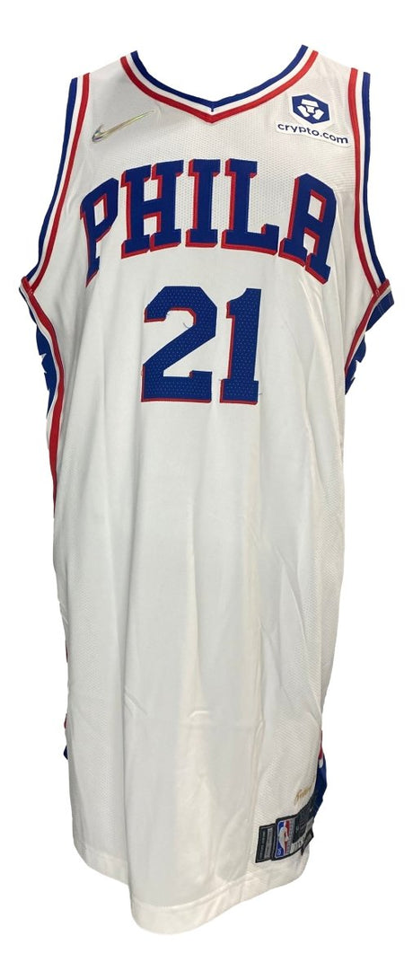 Joel Embiid Philadelphia 76ers Game Used Jersey Dec 9 21 Vs Jazz Fanatics - Sports Integrity