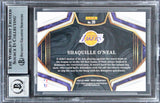 Lakers Shaquille O'Neal Authentic Signed 2022 Select Snapshots #20 Card BAS Slab