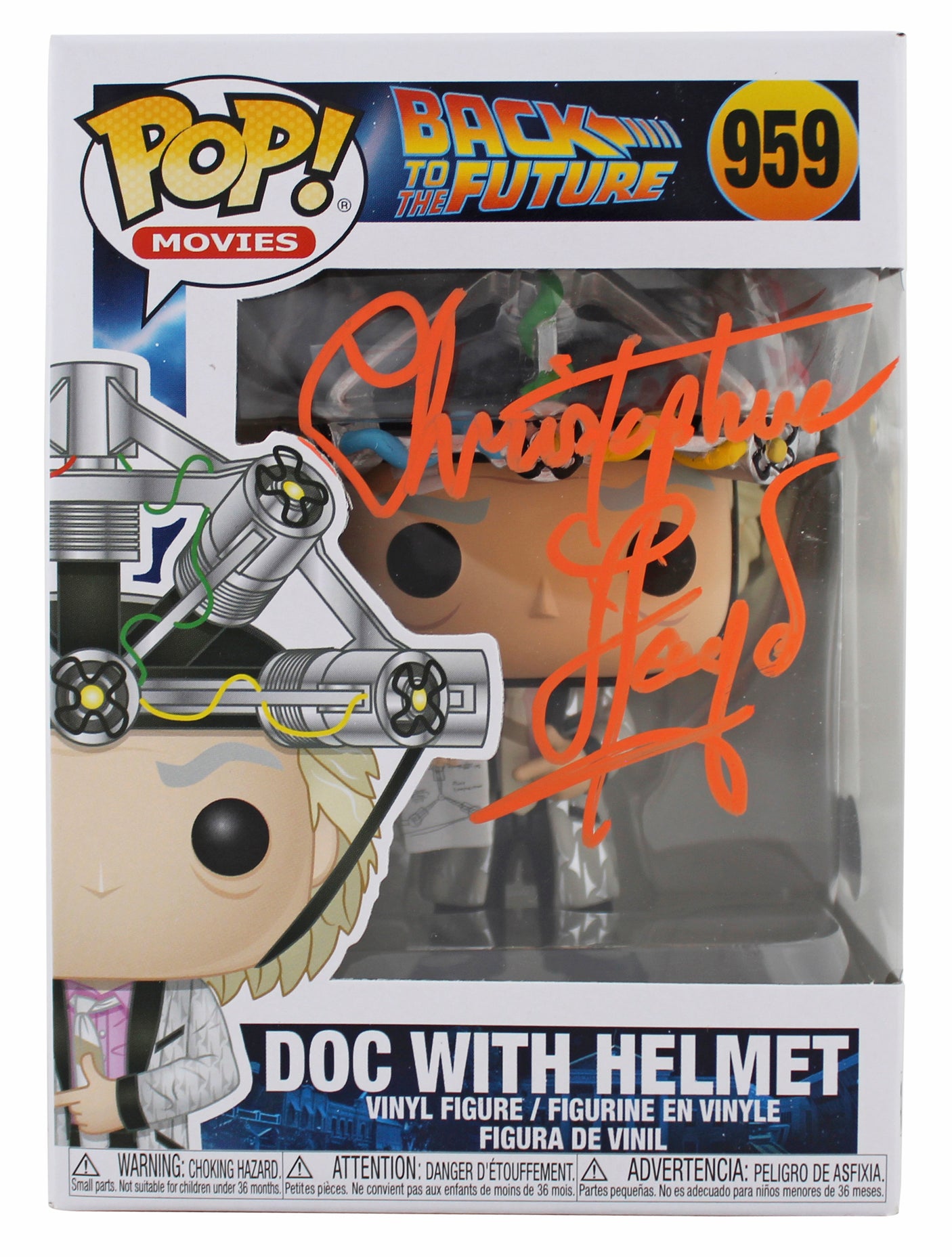 Christopher Lloyd Back To The Future Signed #959 Funko Pop Vinyl Figure BAS 1