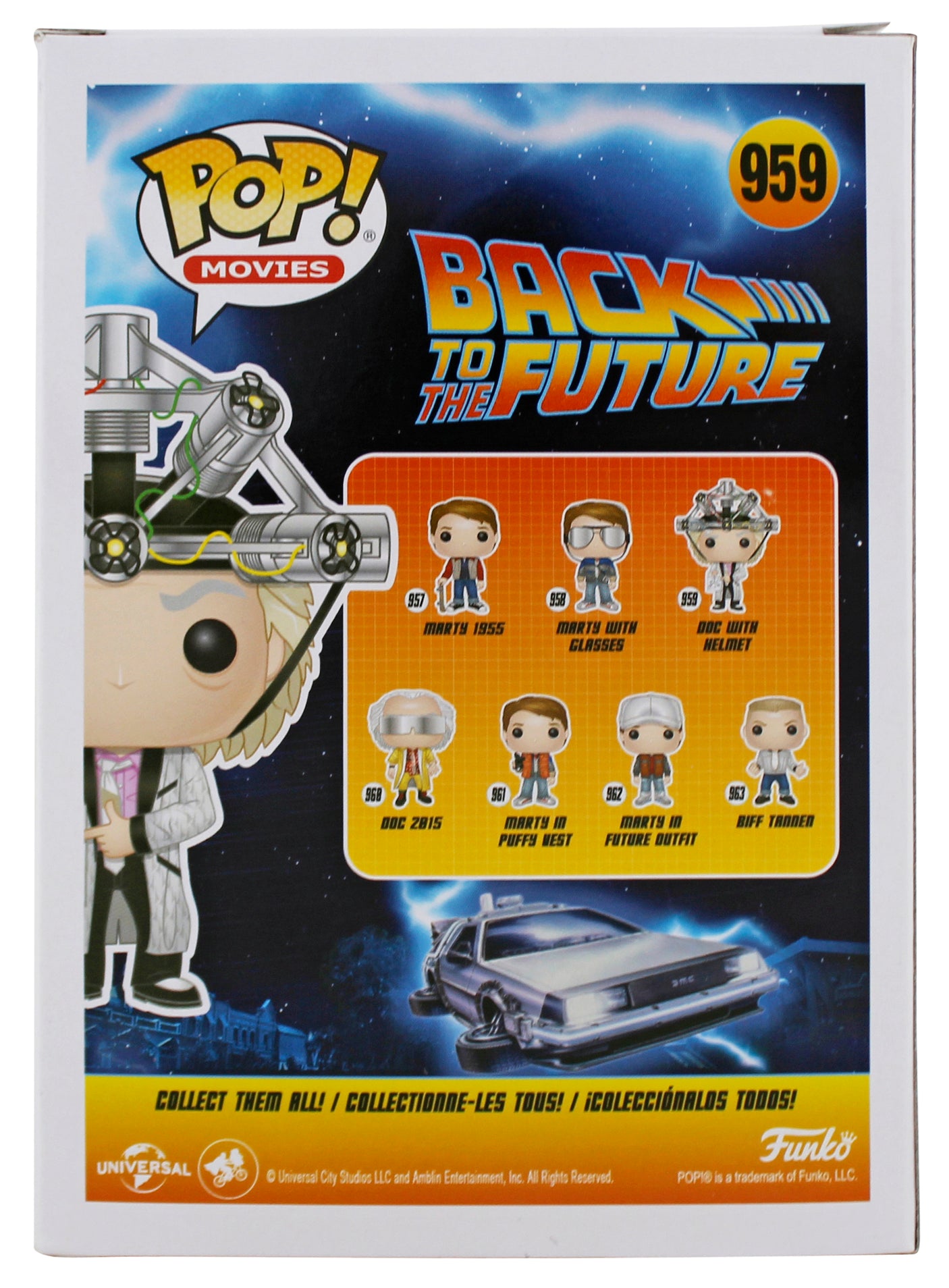 Christopher Lloyd Back To The Future Signed #959 Funko Pop Vinyl Figure BAS 1