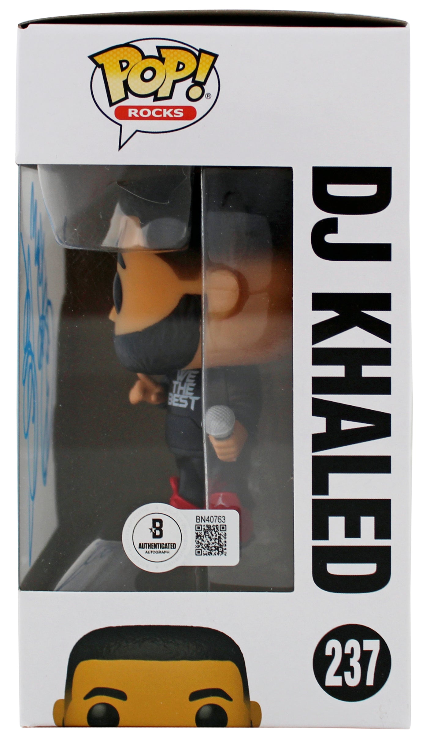 DJ Khaled Authentic Signed Pop Rocks #237 Funko Pop Vinyl Figure w/ Blue Sig BAS