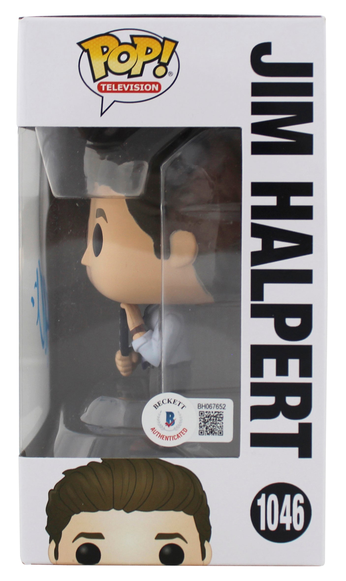 John Krasinski The Office Signed #1046 Funko Pop Vinyl Figure w/ Blue Sig BAS