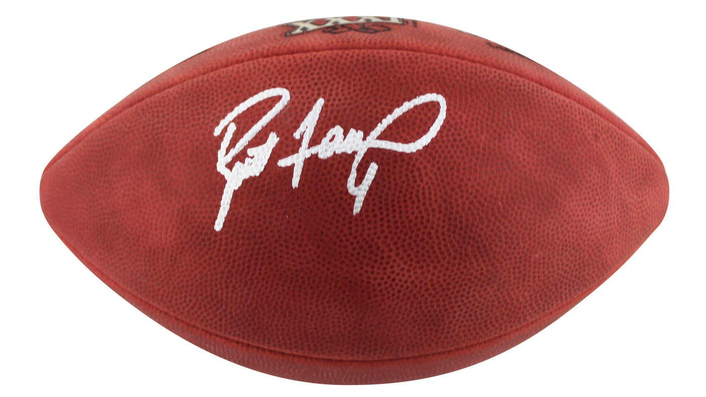 Packers Brett Favre Signed Official Wilson SB XXXI Logo Nfl Football BAS Witness