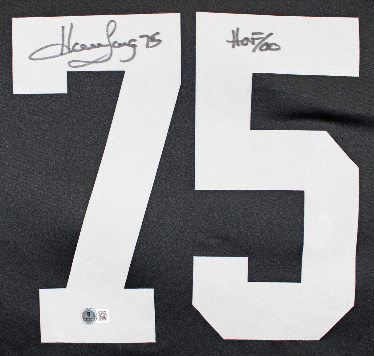 Raiders Howie Long "HOF 00" Signed Black Nike Limited Jersey BAS Witnessed