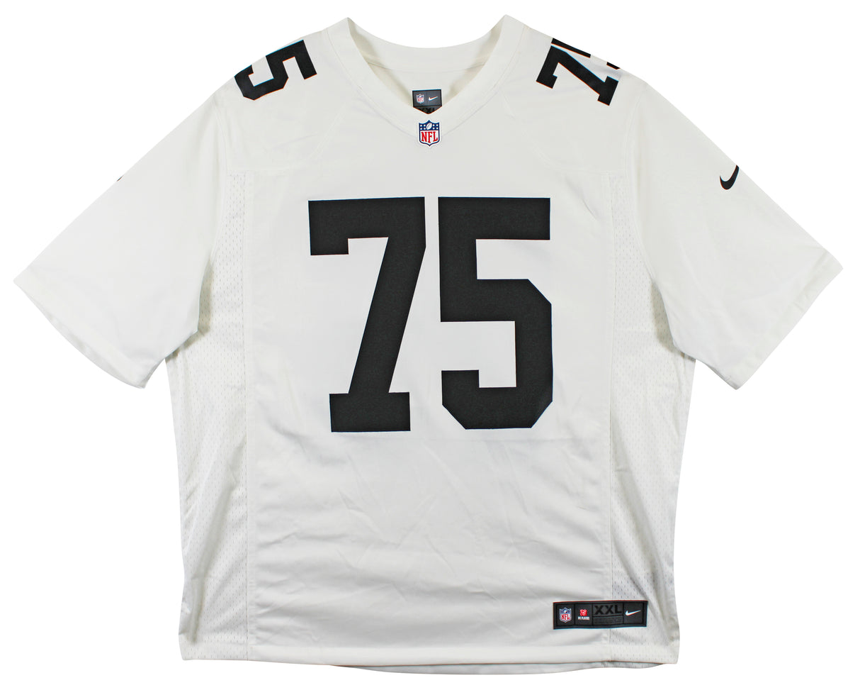 Raiders Howie Long "HOF 00" Signed White Nike Limited Jersey BAS Witnessed