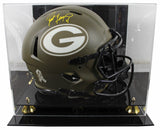 Packers Brett Favre Signed STS Full Size Speed Proline Helmet W/ Case BAS Wit