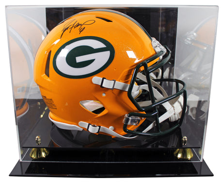 Packers Brett Favre Signed Full Size Speed Proline Helmet W/ Case BAS Witnessed