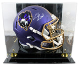 Ravens Ed Reed Signed 2024 On-Field Alt Full Size Speed Rep Helmet W/ Case BAS W