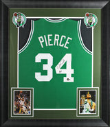 Celtics Paul Pierce HOF Authentic Signed Green Pro Style Framed Jersey BAS