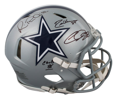 Cowboys Club 88 (3) Pearson, Lamb & Irvin Signed F/S Speed Proline Helmet BAS W