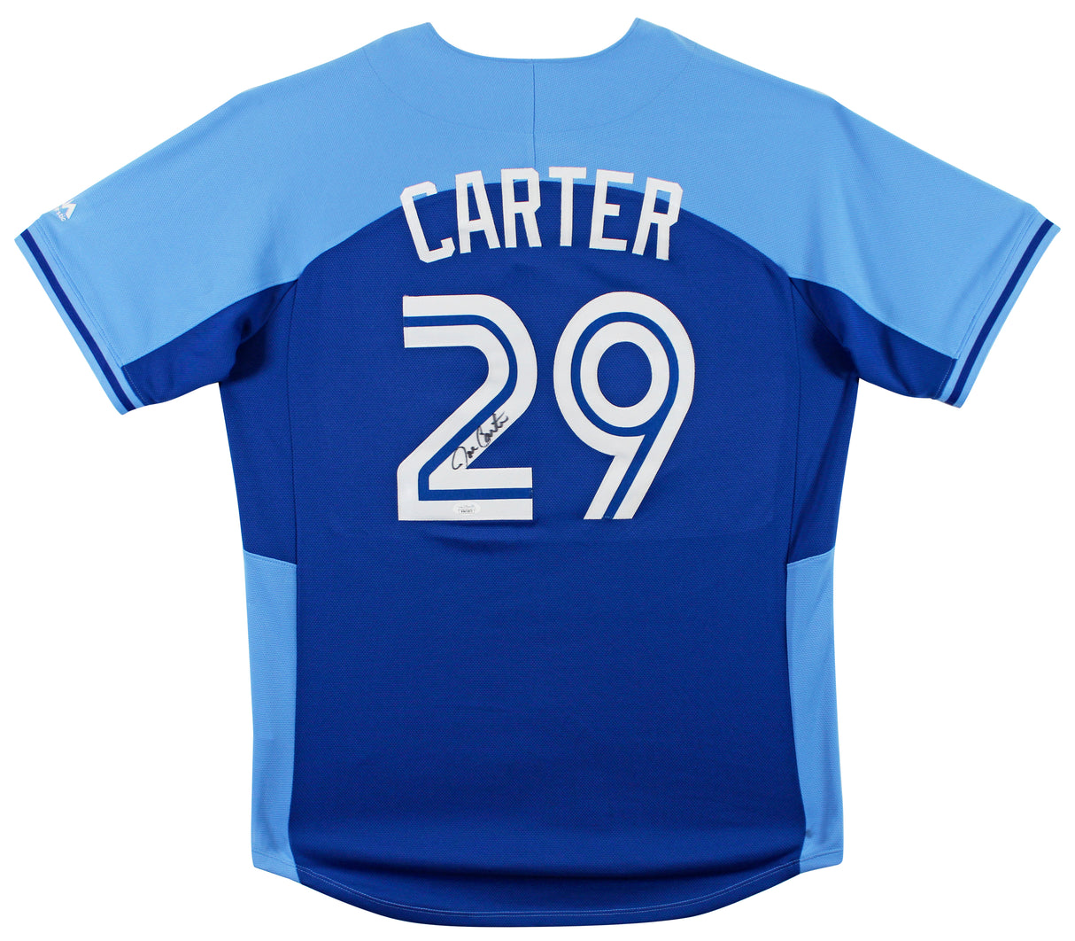 Blue Jays Joe Carter Authentic Signed Blue Majestic Cooperstown Jersey JSA