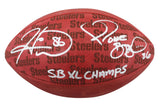 Steelers Jerome Bettis & Hines Ward Signed "Duke" Team Showcase Football BAS W