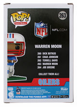 Oilers Warren Moon "HOF 06" Signed #263 Funko Pop Vinyl Figure BAS Witnessed