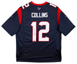 Texans Nico Collins Authentic Signed Navy Nike Limited Jersey BAS Witnessed