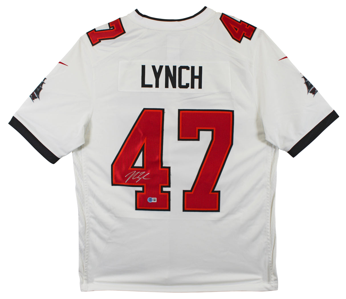 Buccaneers John Lynch Authentic Signed White Nike Limited Jersey BAS Witnessed