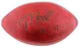 Patriots Tom Brady "10.4.20" Signed Wilson "The Duke" Nfl Football JSA #YY12927