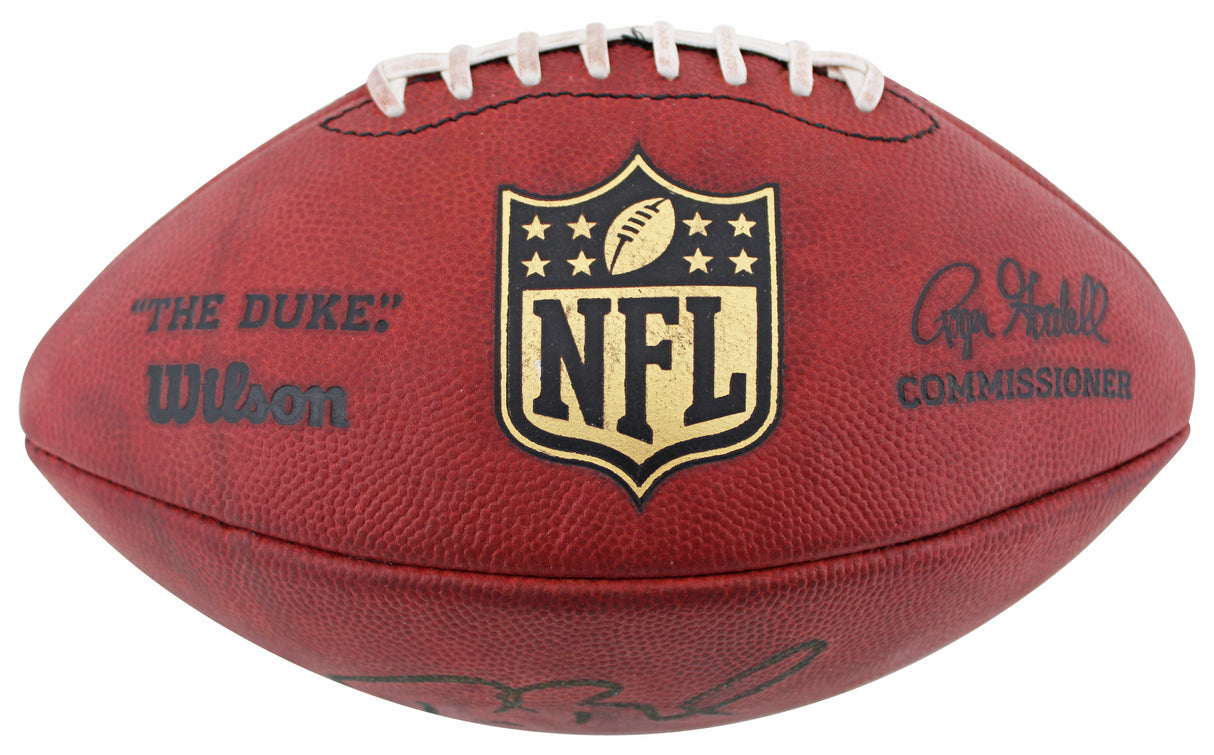 Patriots Tom Brady "10.4.20" Signed Wilson "The Duke" Nfl Football JSA #YY12927