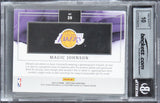 Magic Johnson Signed 2020 Panini Impeccable Silver #2/20 Card Auto 10! BAS Slab