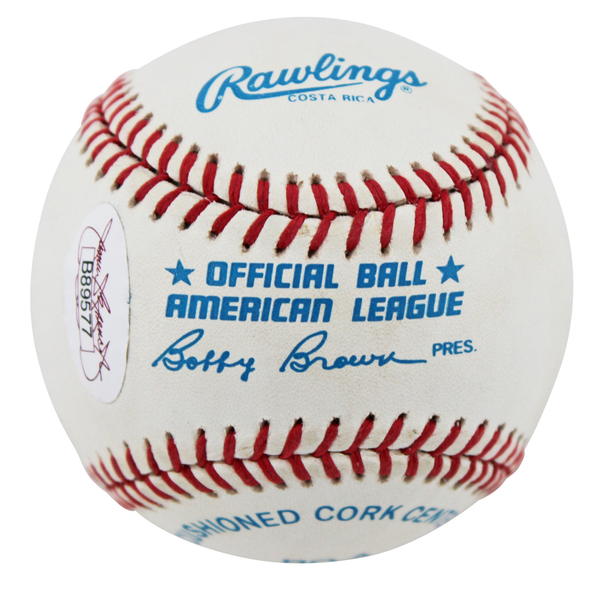 Yankees Mickey Mantle Authentic Signed Bobby Brown Oal Baseball JSA #B89577