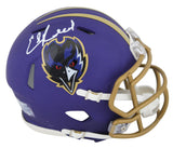 Ravens Ed Reed Authentic Signed 2024 On-Field Alt Speed Mini Helmet BAS Witness