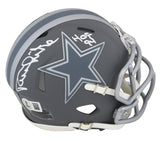 Cowboys Randy White "HOF 94" Signed Slate Speed Mini Helmet w/ Case BAS Witness