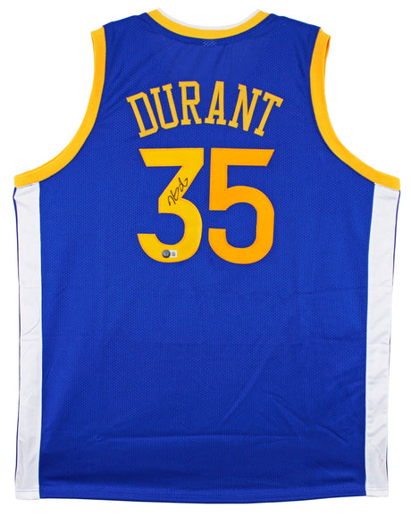 Kevin Durant Authentic Signed Blue Pro Style Jersey Autographed BAS Witnessed