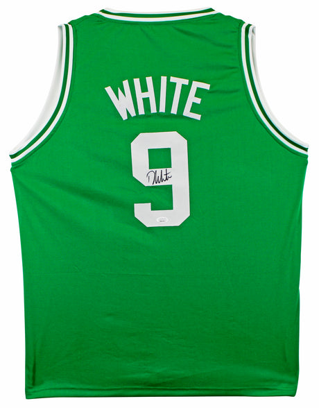 Derrick White Authentic Signed Green Pro Style Jersey Autographed JSA