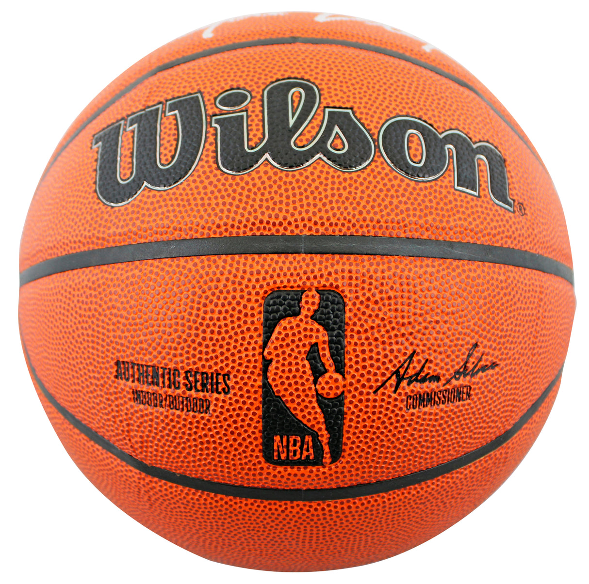 Rockets Clyde Drexler Authentic Signed Wilson Basketball BAS Witnessed