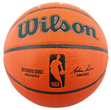 Rockets Clyde Drexler Authentic Signed Wilson Basketball BAS Witnessed