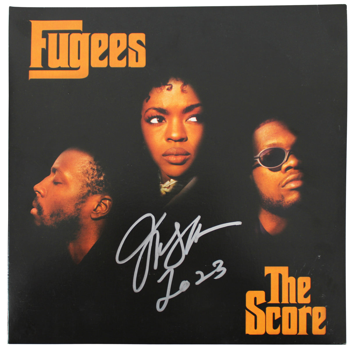 Lauryn Hill The Fugees "2023" Signed The Score Album Cover W/ Vinyl BAS #BQ96343