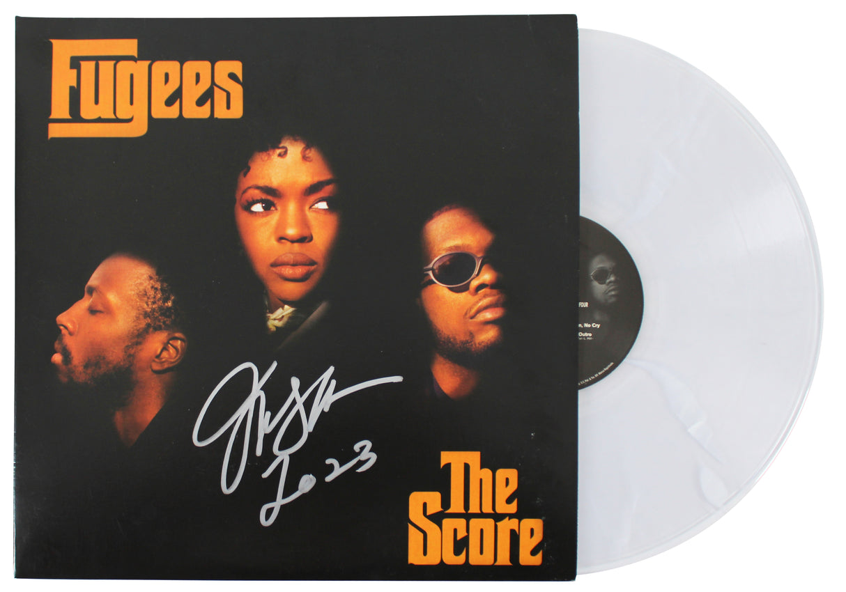 Lauryn Hill The Fugees "2023" Signed The Score Album Cover W/ Vinyl BAS #BQ96343